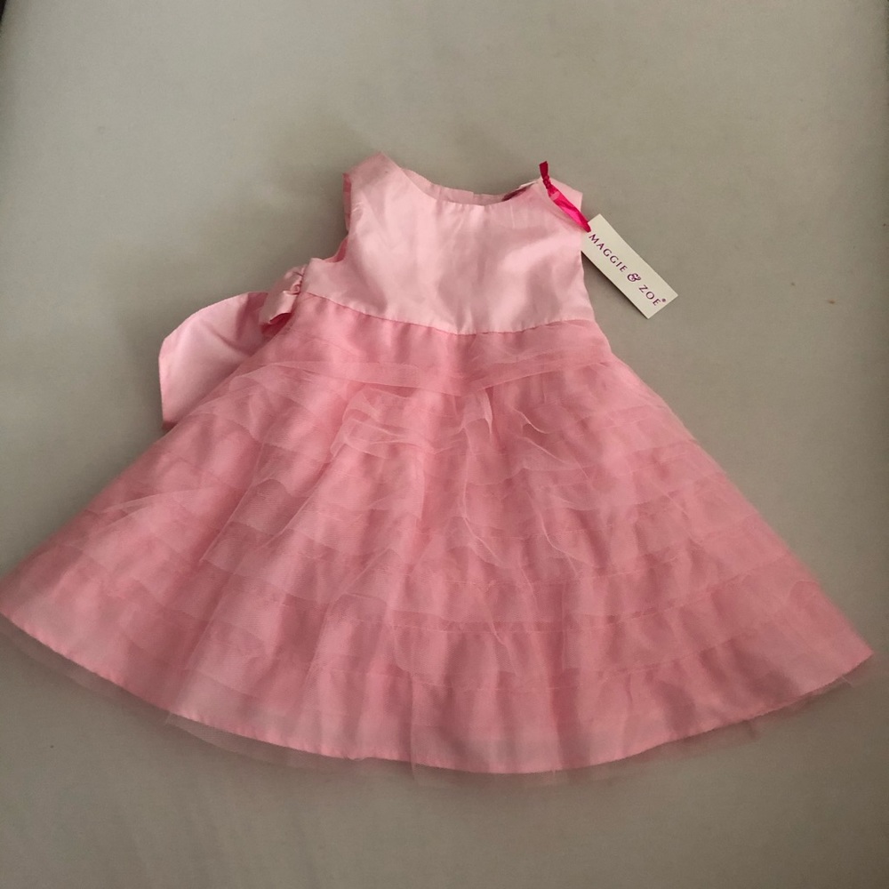 NWT Maggie & Zoe Pink Dress. Size 12 months.